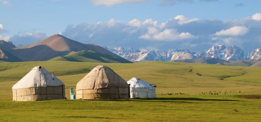 Jurten in Kirgistan