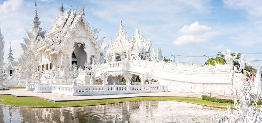 Wat Rong Khun, in der Provinz Chiang Rai in Nord-Thailand