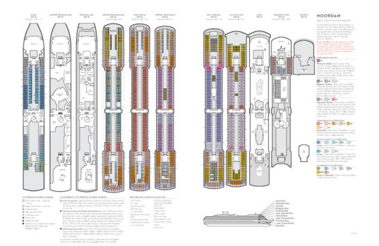 MS Noordam - Deckplan