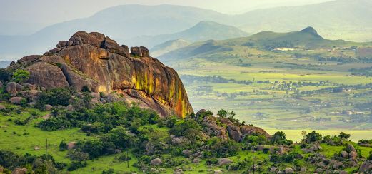 Malerisches Ezulwini-Tal in Eswatini