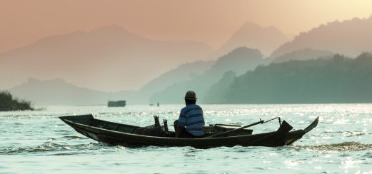 Auf dem Mekong