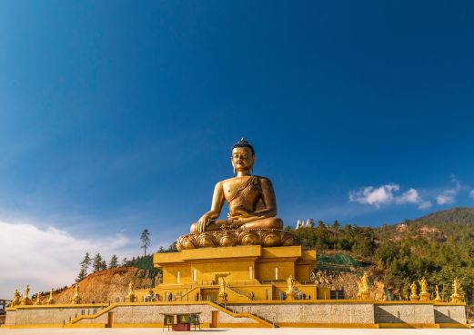 Bhutans größter Buddha in Thimpu