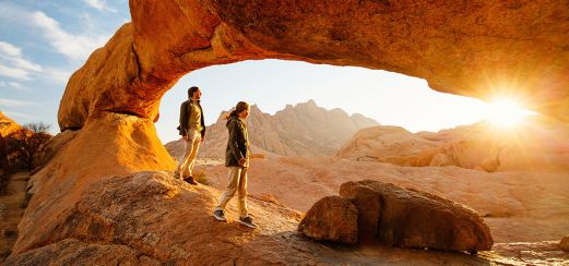 Die 1.700 m hohe Spitzkoppe in Namibia