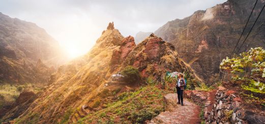 Wanderin auf Santo Antão