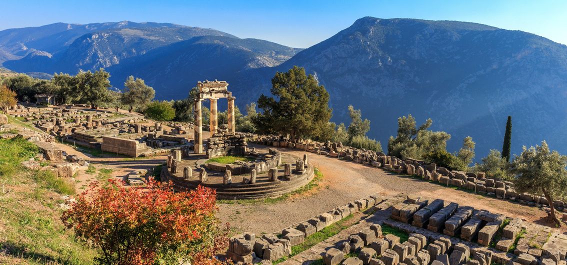 Griechenland - Athena Pronaia-Tempel in Delphi
