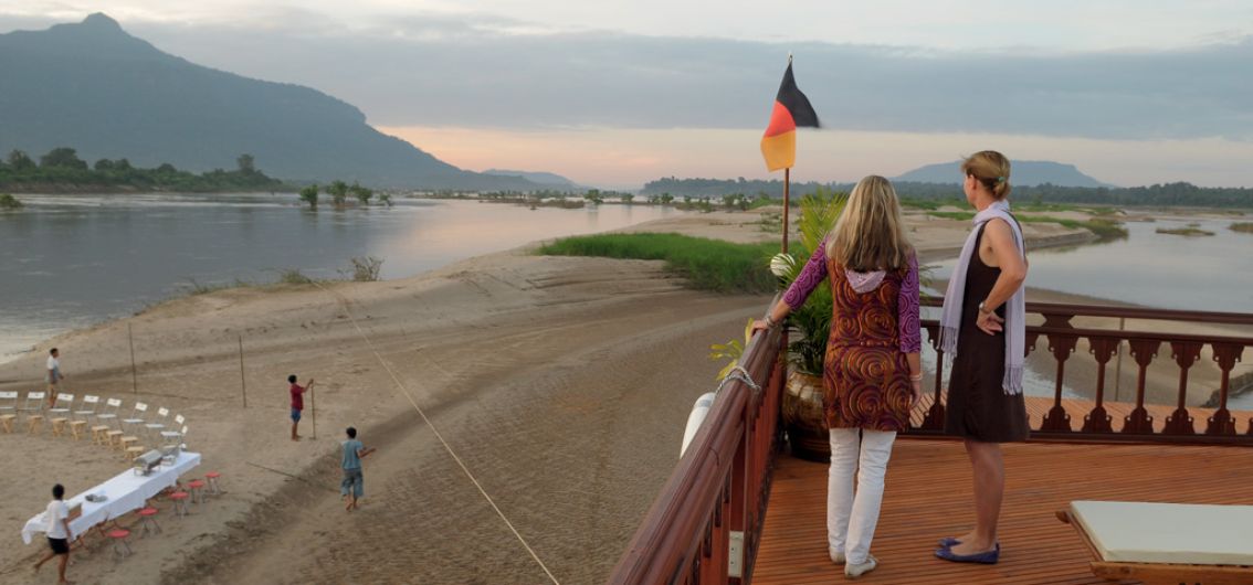 Abendstimmung am Mekong