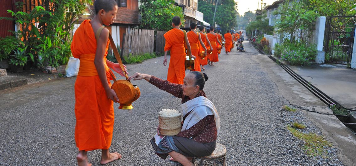 Mönche in Luang Prabang