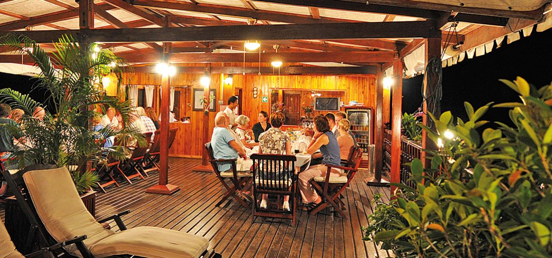 Dinner auf der Mekong Sun