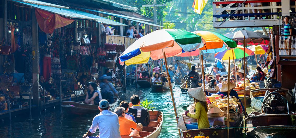 Schwimmender Markt Damnoen Saduak