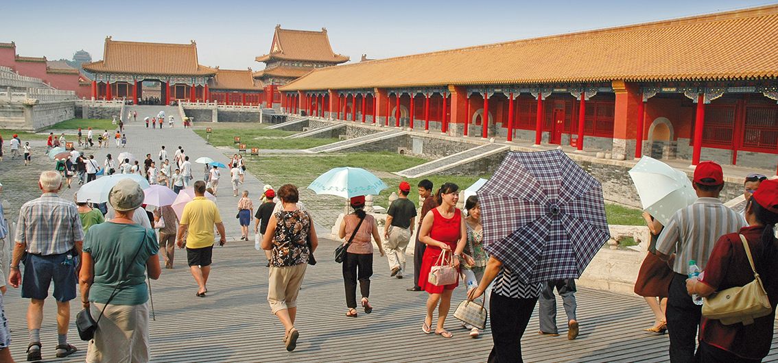 Besichtigung der verbotenen Stadt in Peking