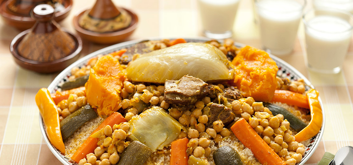 Marokkanisches Couscous-Gericht